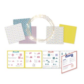 Guirlande lumineuse en origamis