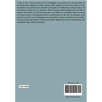 La Musique au point de vue sociologique