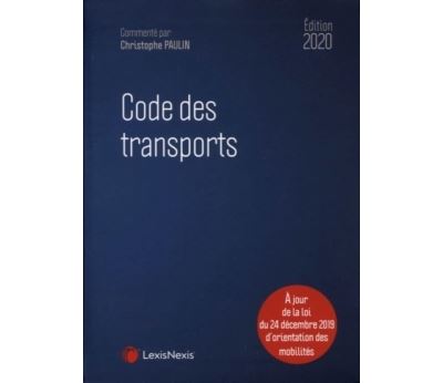Code des transports 2020 - Christophe Paulin - relié
