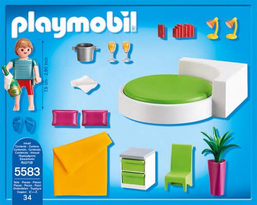 Playmobil City Life 5583 Chambre avec lit rond - Playmobil