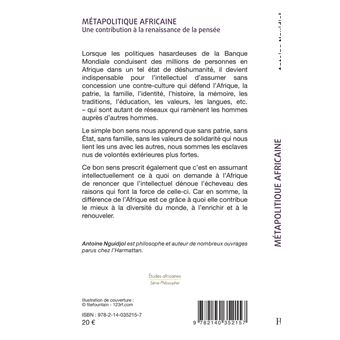 Métapolitique africaine