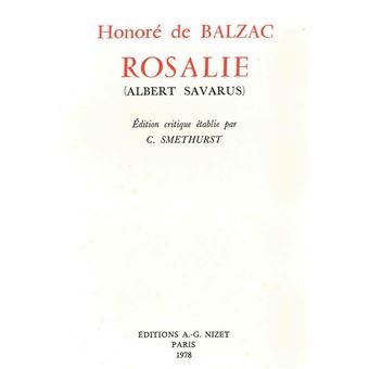 Rosalie (Albert Savarus)