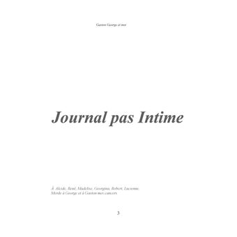 Gaston George et Moi