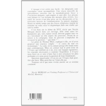 Le sixième continent, l'Utopie de Thomas More