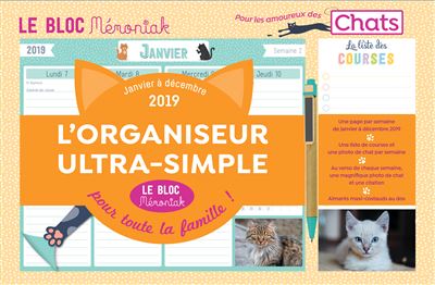 Le bloc Mémoniak Chats 2019