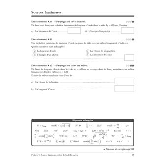 Cahier d'entrainement en physique-chimie