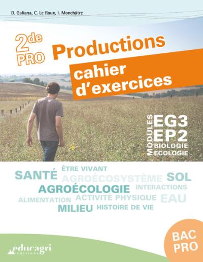 Biologie-Ecologie 2de Bac Pro productions, Cahier d'exercices Workbook
