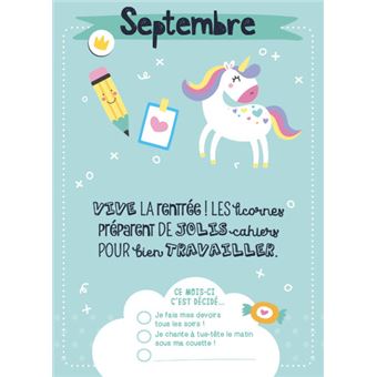 Agenda scolaire 2022-2023   licornes