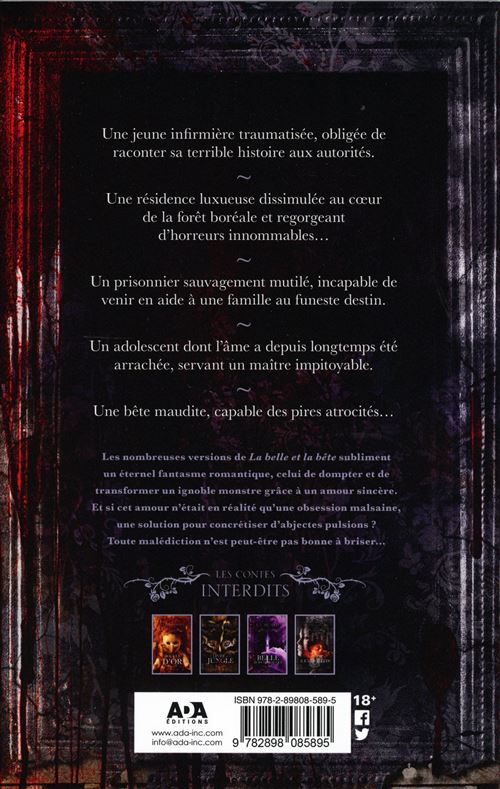 La Belle Et La Bete Les Contes Interdits Broche Simon Rousseau Achat Livre Fnac