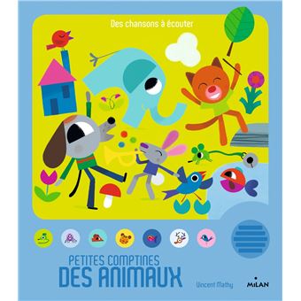 Livre sonore Petites Comptines de toujours Editions Milan - 1 à 3 ans : Livres  pour enfants ÉDITIONS MILAN maison - botanic®