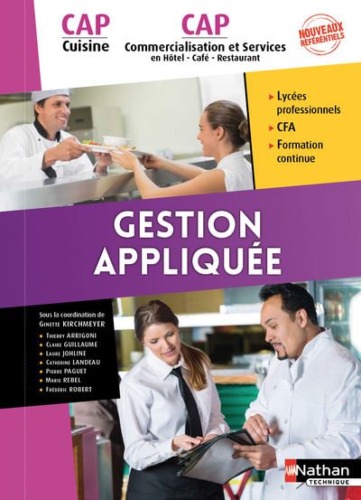 Gestion appliquee cap cuisine cap commercialisation et ser