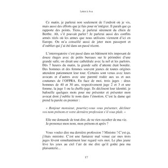 Lettre à Ava