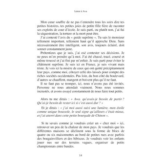 Lettre à Ava