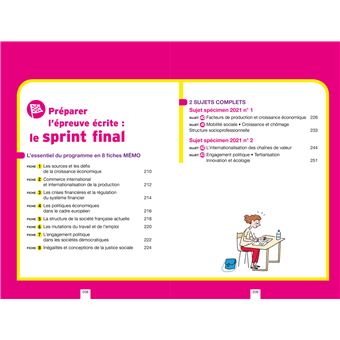 Annales du bac Annabac 2022 SES Tle générale (spécialité)