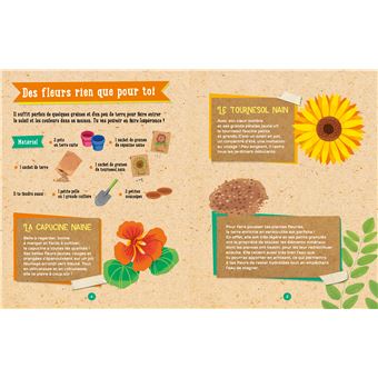 Silence ça pousse je fais mon jardin fleuri - coffret avec accessoires