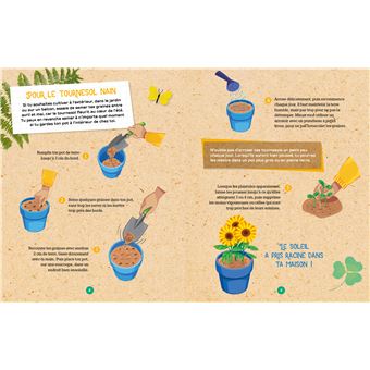 Silence ça pousse je fais mon jardin fleuri - coffret avec accessoires