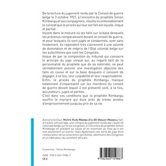 Le procès de Simon Kimbangu