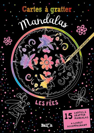 Cartes à gratter Mandalas Les fées