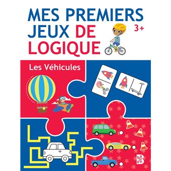 Mes premiers jeux de logique 3+ Les véhicules