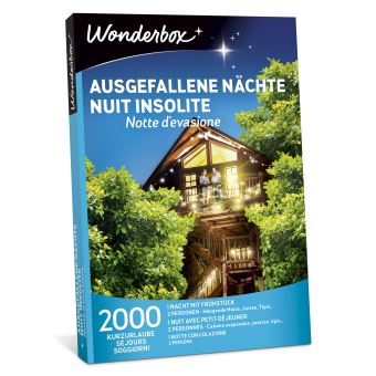 Coffret cadeau Wonderbox Nuit insolite
