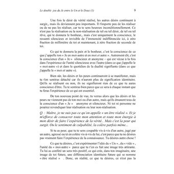 Le double jeu du Je entre le Un et le Deux (1)