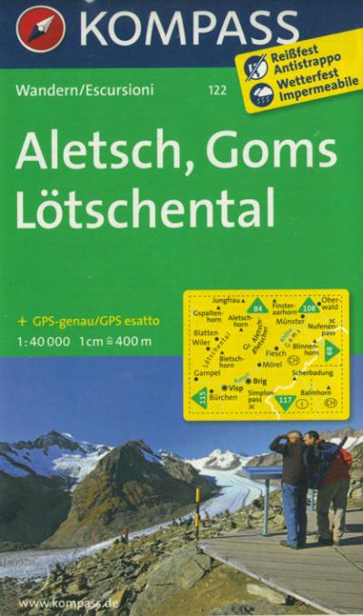 Aletsch - goms - lötschental 1 : 40 000