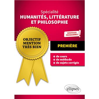 Spécialité Humanités, Littérature et Philosophie - Première - Nouveaux programmes