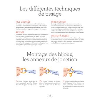 Brick stitch, peyote et autres techniques de tissages de perles