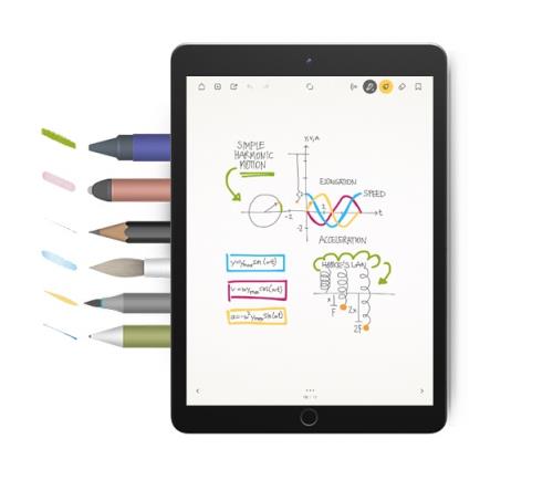Bloc-notes intelligent connecté avec stylet Logicom RoWrite 2 Beige -  Tablette Graphique - Achat & prix