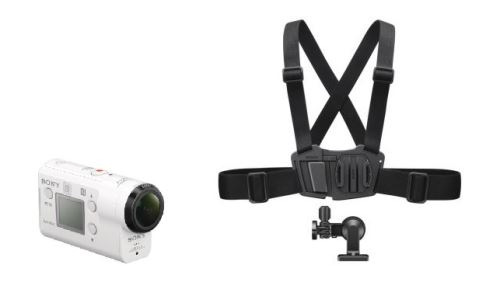 Action Cam Sony FDR-X3000R 4K Blanc + Harnais buste