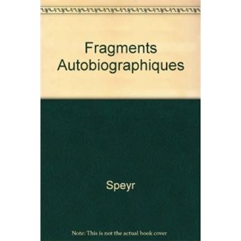 Fragments autobiographiques