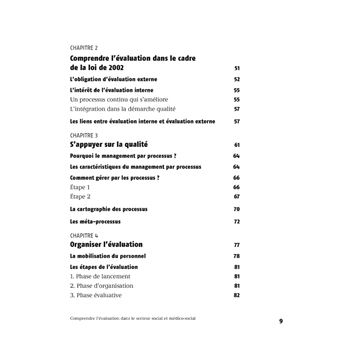 Comprendre l'évaluation dans le secteur social et médico-social Développer la bientraitance par l'évaluation interne et externe