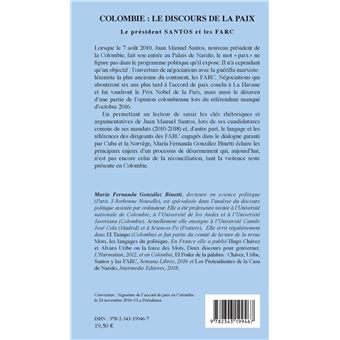 Colombie : le discours de la paix