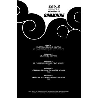 Boruto - romans - Tome 5 - Le dernier jour à l académie des ninjas !