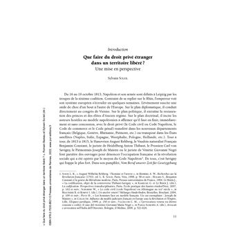 Que faire du droit privé étranger dans un territoire libéré ?