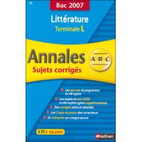 Annales Bac Sujets corrigés Lettres Term L