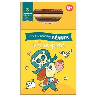 Le chien 4+ crayons géants magiques