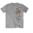 T-shirt Unisex Badges Taille L Gris