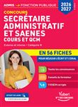 Concours Secrétaire administratif et SAENES - Catégorie B - Cours et QCM en 56 fiches