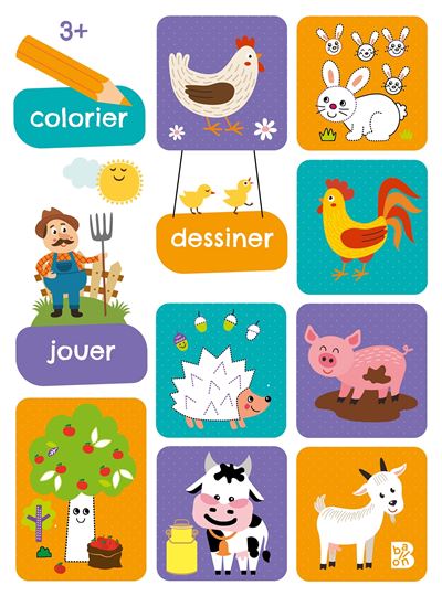 Colorier - Dessiner - Jouer 3+ -  Collectif - broché