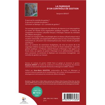 La fabrique d'un contrôle de gestion