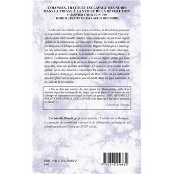 Colonies, traite et esclavage des noirs dans la presse à la veille de la Révolution