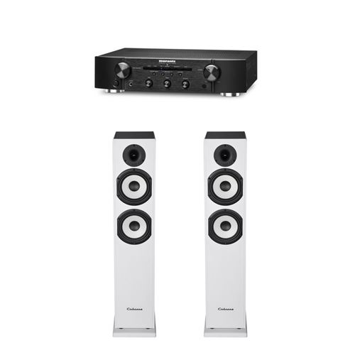 Amplificateur Marantz PM5005/N1B Noir + Paire d'enceintes colonne Cabasse Jersey MT32/2 Blanc