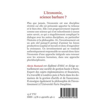 L'économie, science barbare ?