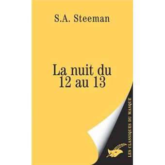 La Nuit du 12 au 13 Poche StanislasAndré Steeman, Livre tous les