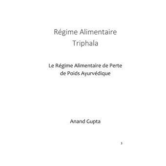 Régime Alimentaire Triphala