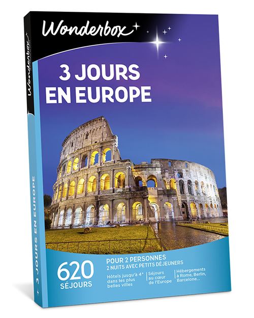 WONDERBOX FR 3 JOURS EN EUROPE