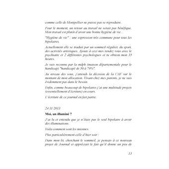 La vie d'un bipolaire