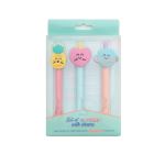 Set de 3 stylos Mr. Wonderful avec personnages