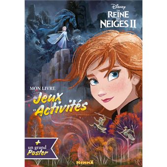 Disney La Reine des Neiges 2 - Mon livre de jeux et activités + Un grand poster (Elsa)
